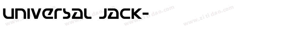 Universal Jack字体转换